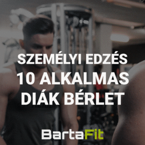 Személyi edzés Kiskunhalason - Diák Bérlet 10 alkalmas